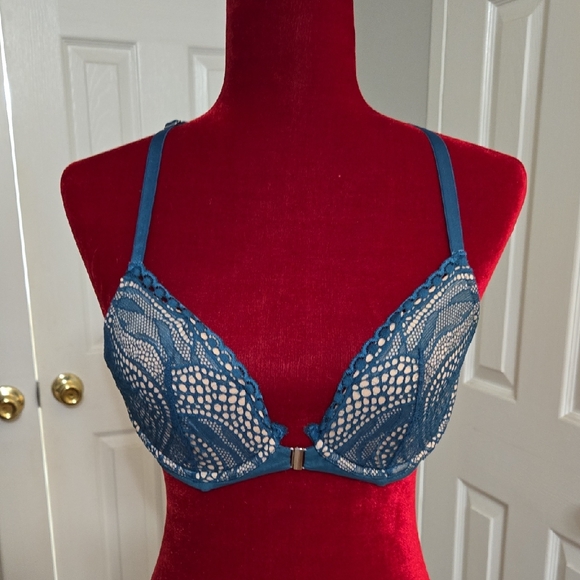 Adore Me Blue Lace Bra